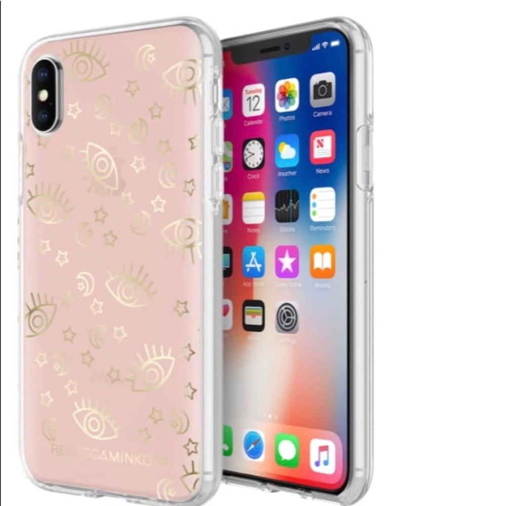 🆕Rebecca Minkoff -Pink metallic iPhone X case❤️